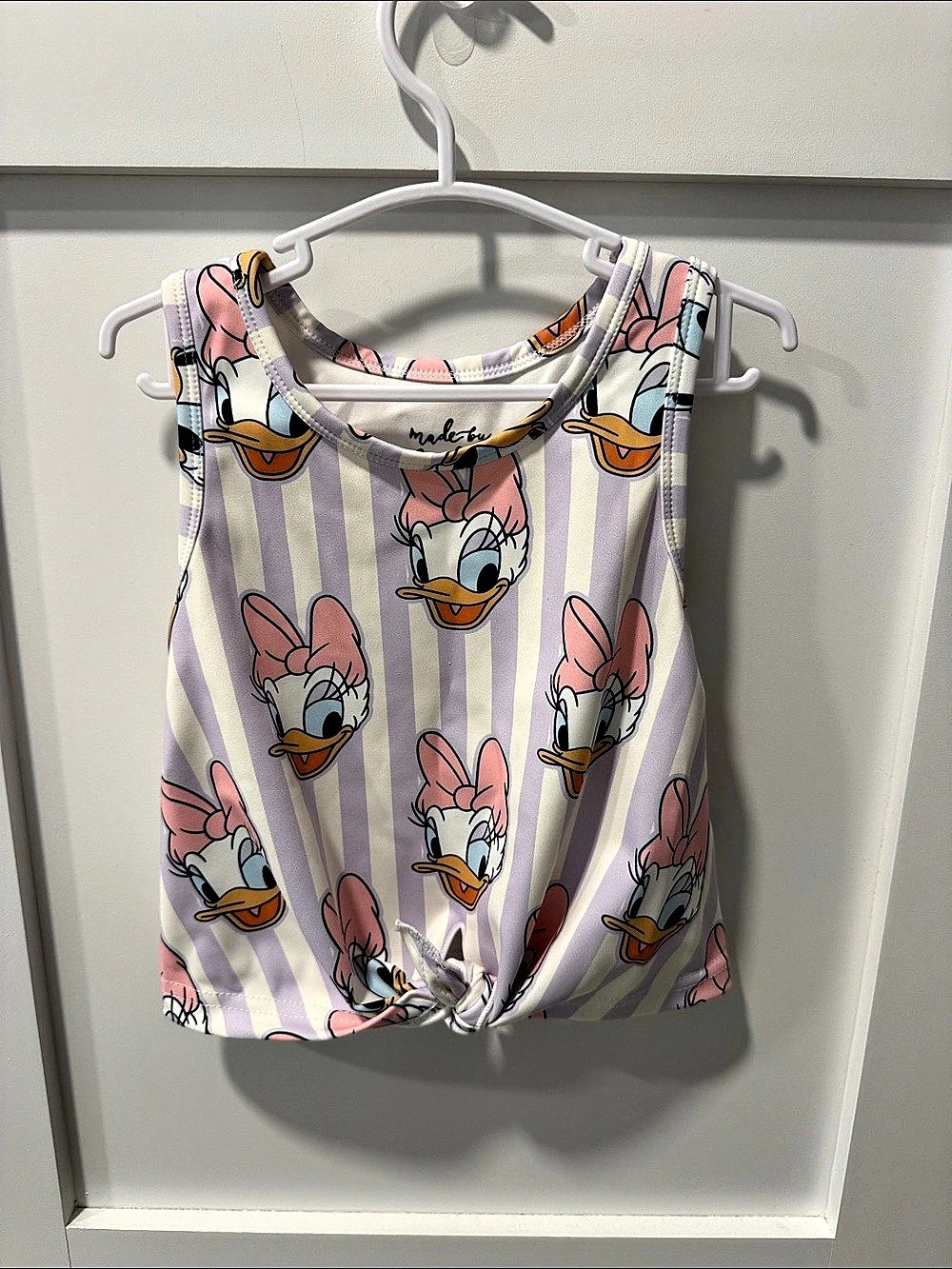 Made by Molly Daisy Stripe Front-Tie Tank Top